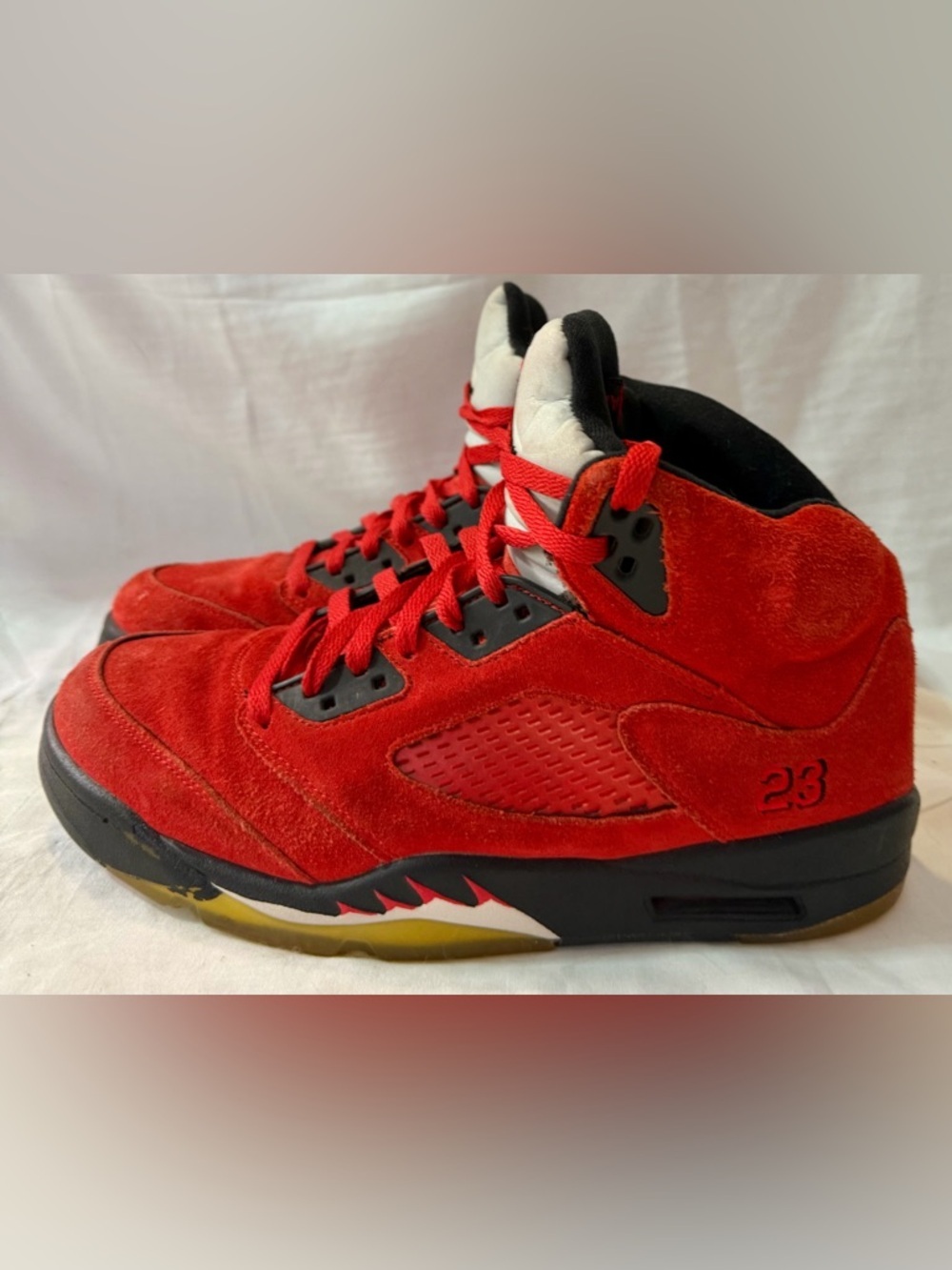 Nike Men's Air Jordan Retro 5 2009 TM8 136027-601 Raging Bull Red US 9.5